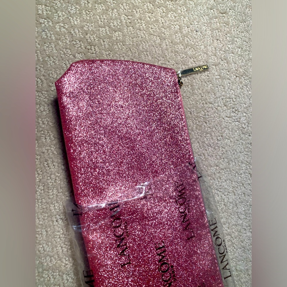 Glittering Pink clutch / cosmetic bag